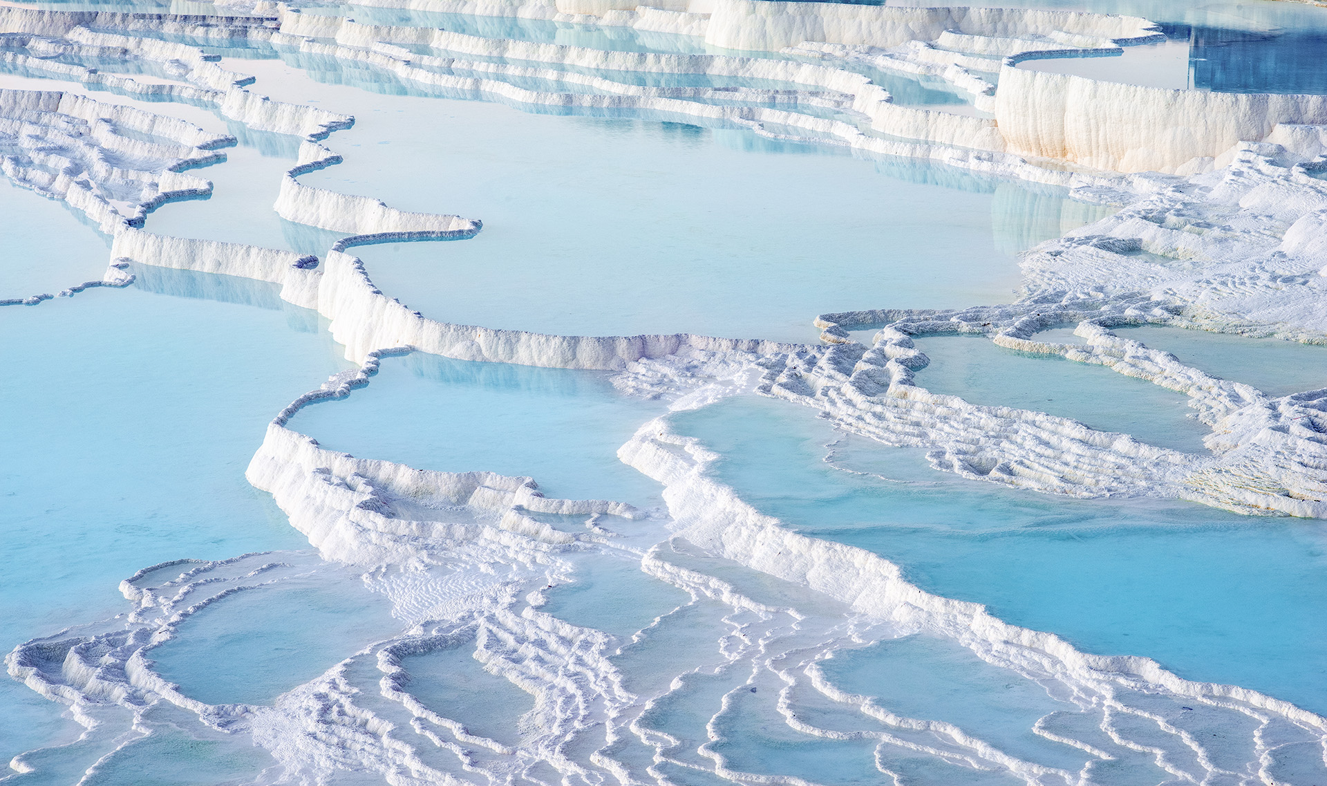 Beautiful Pamukkale and Ancient Hierapolis